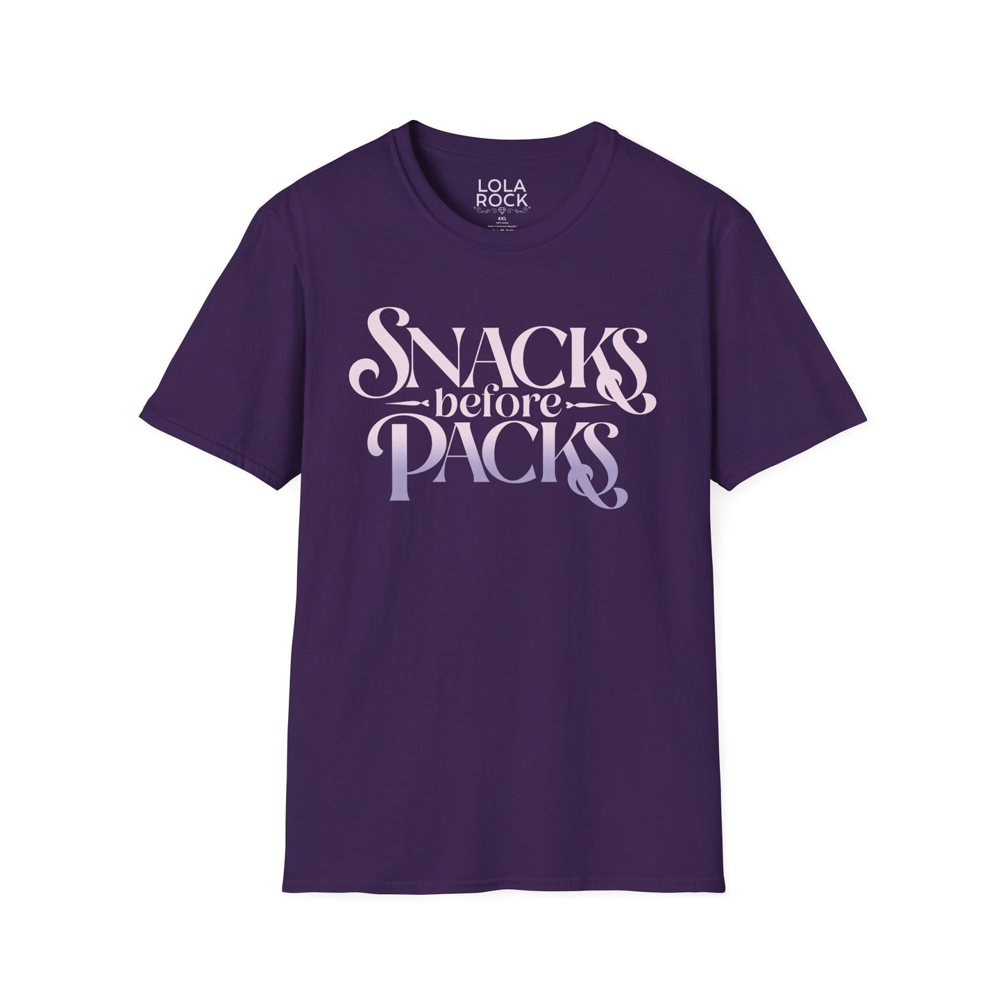 Snacks Before Packs - Softstyle T-Shirt