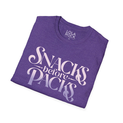 Snacks Before Packs - Softstyle T-Shirt